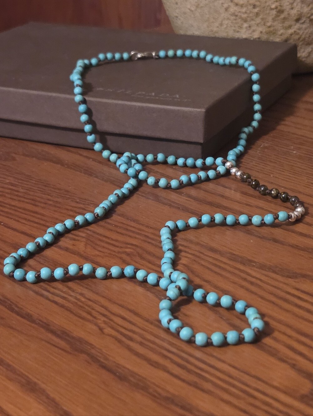 Silpada Sterling Silver & Howlite Necklace